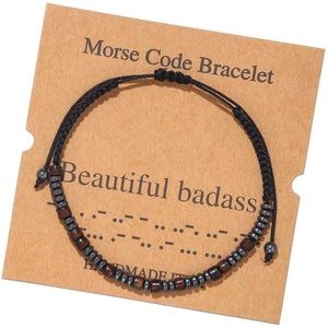 Joycuff “Beautiful Badass” Morse Code Bracelet